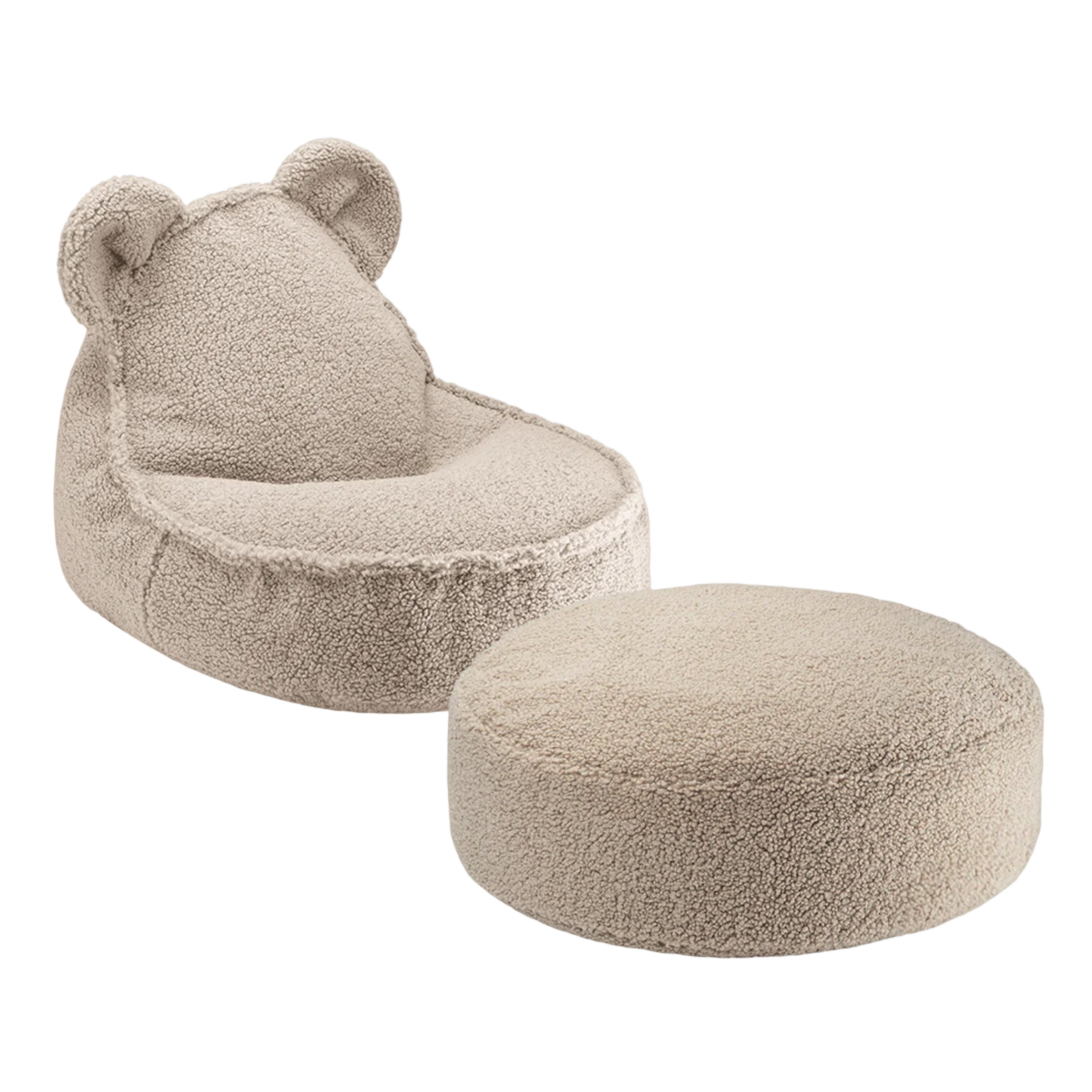 Biscuit Beanbag Beanbag and Ottoman Set