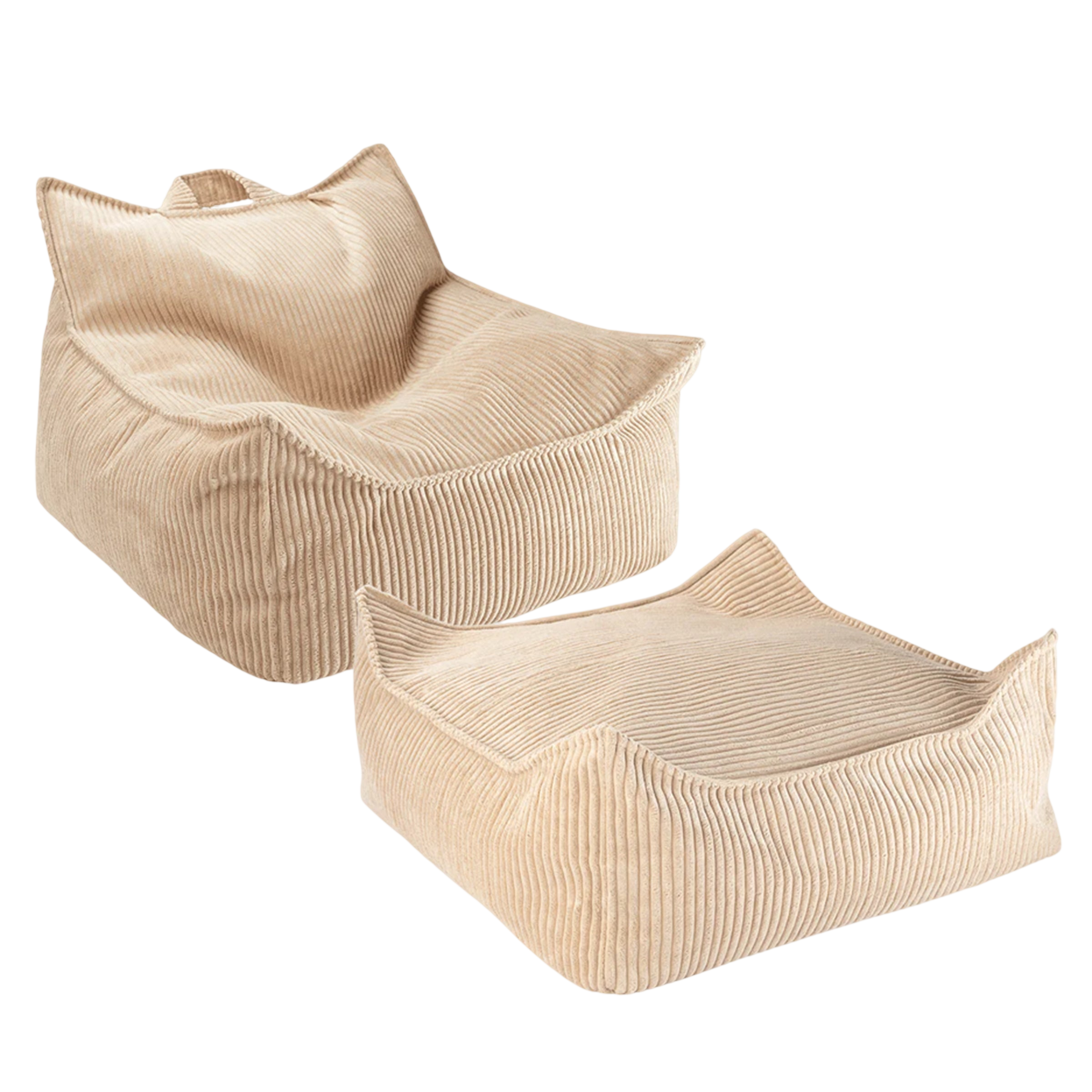 Wigiwama Sitzsack und Ottoman Set Brown Sugar