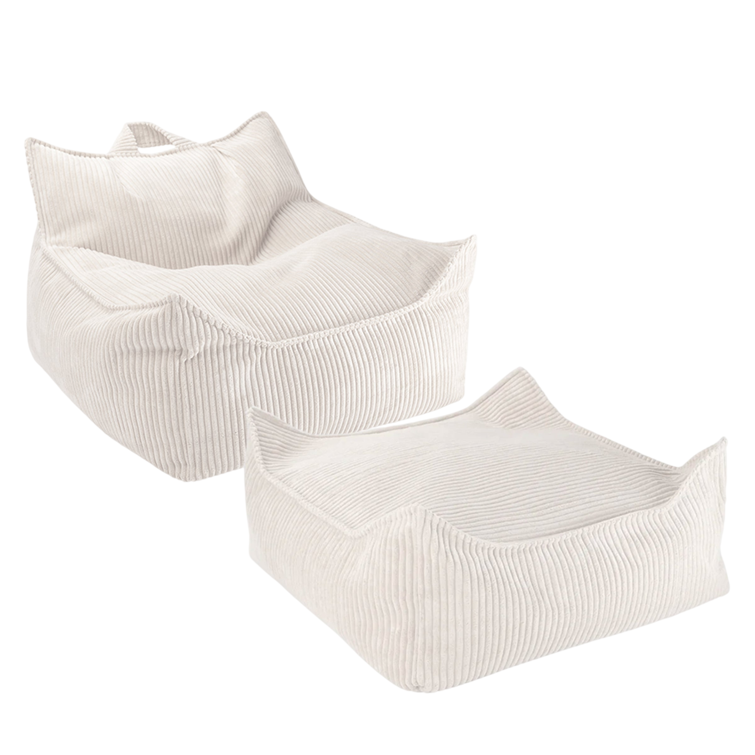 Wigiwama Sitzsack und Ottoman Set Marshmallow