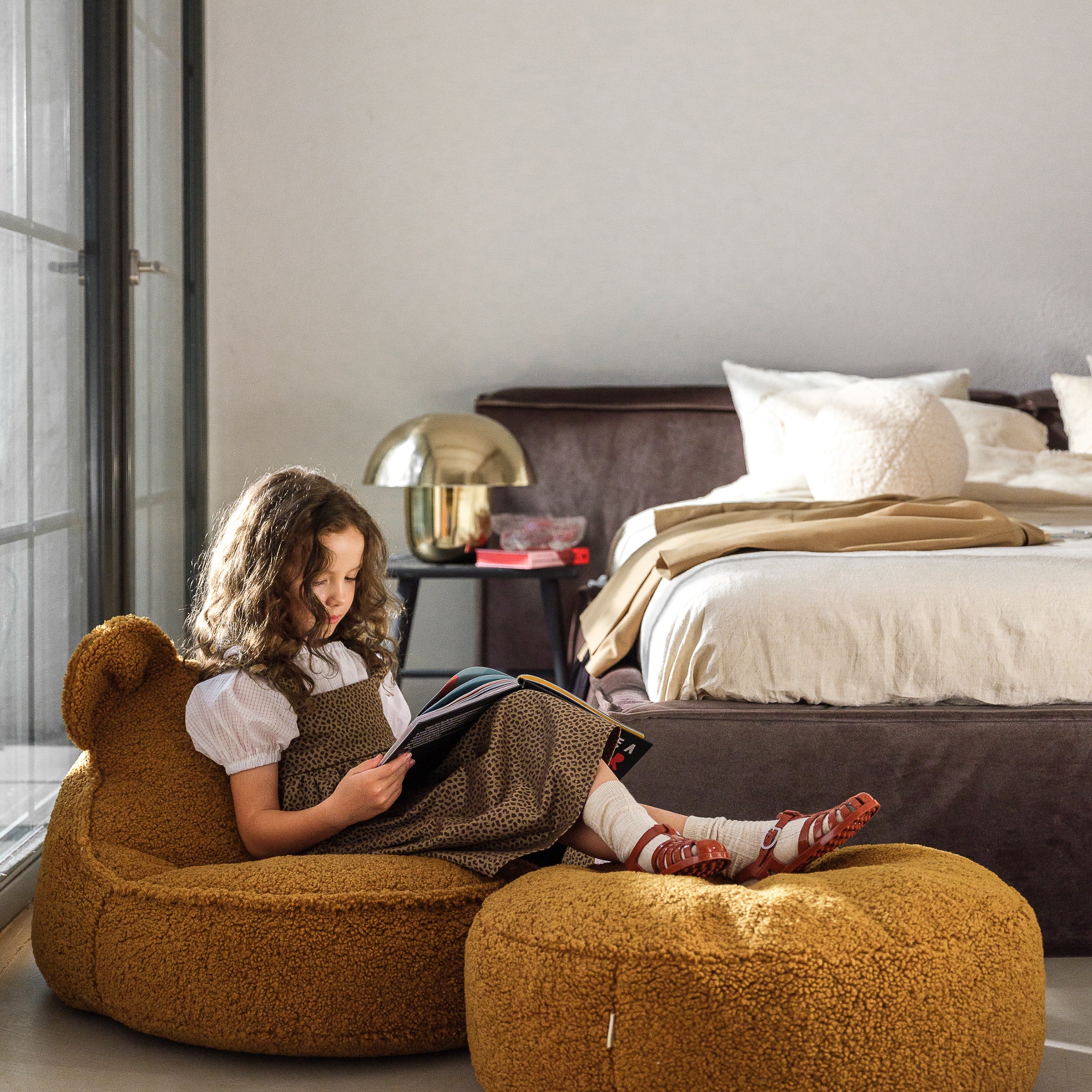 Maple Beanbag et Ottoman Set
