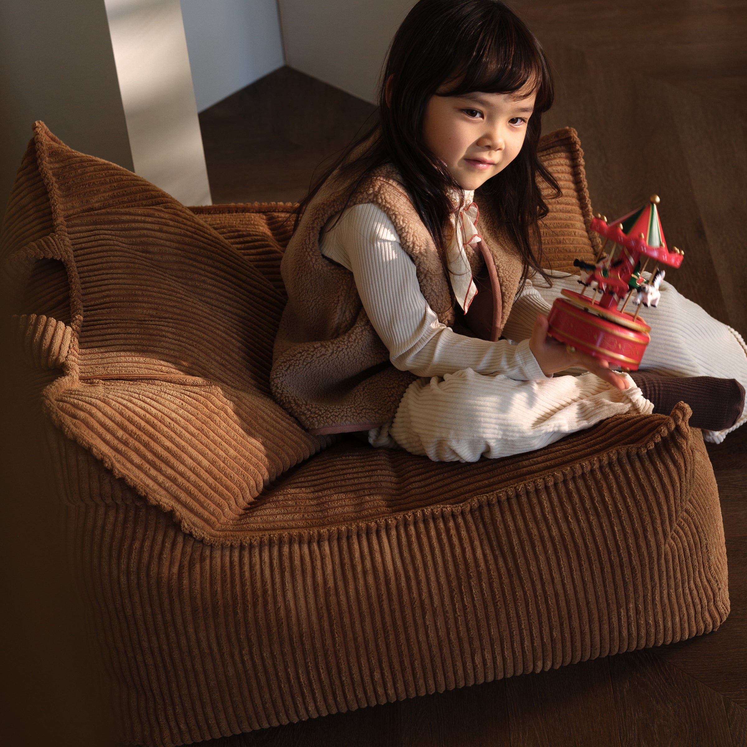 Chaise Toffee Beanbag