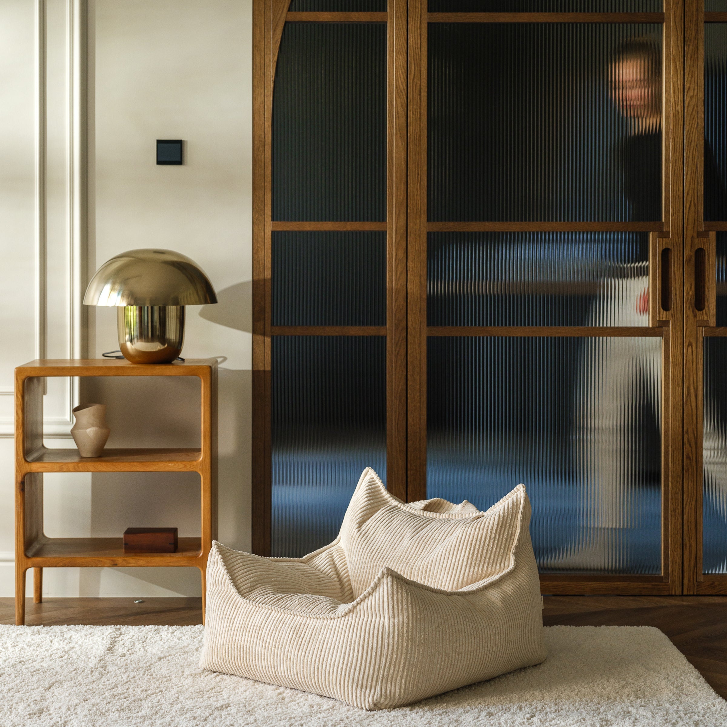 Wigiwama Sitzsack und Ottoman Set Marshmallow