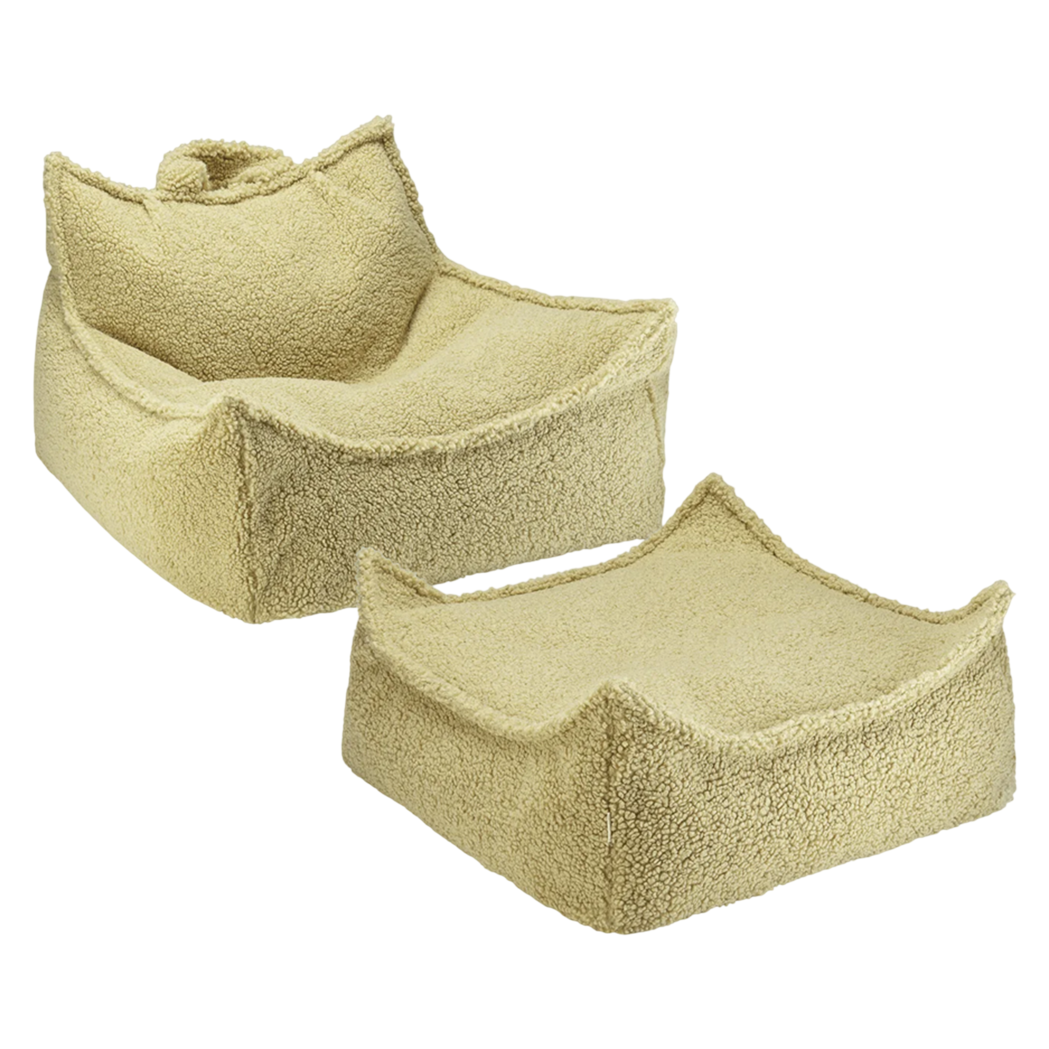 Wigiwama Sitzsack und Ottoman Set Matcha