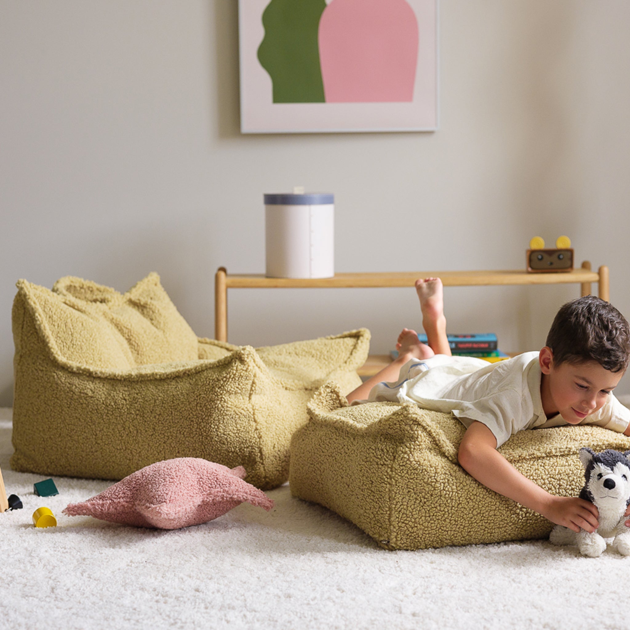 Wigiwama Sitzsack und Ottoman Set Matcha