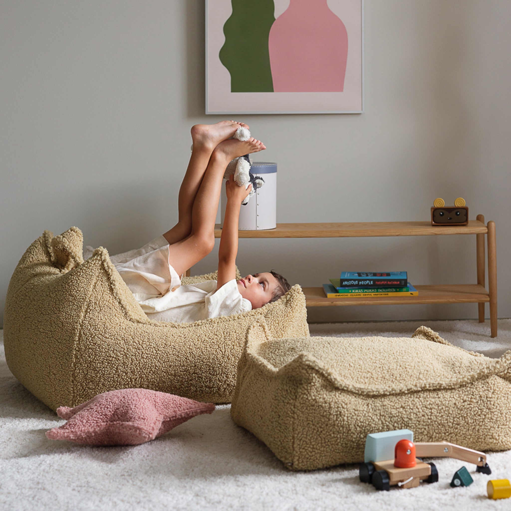 Wigiwama Sitzsack und Ottoman Set Matcha