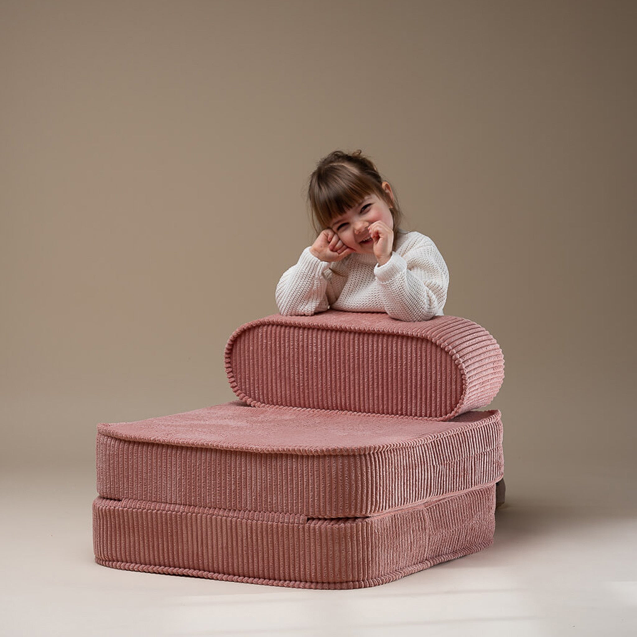 Wigiwama Tête de lit pliante Mousse rose