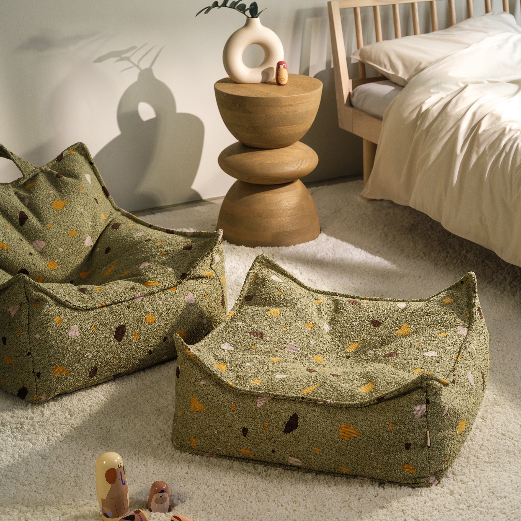 Wigiwama Beanbag Set Outdoor Terrazzo