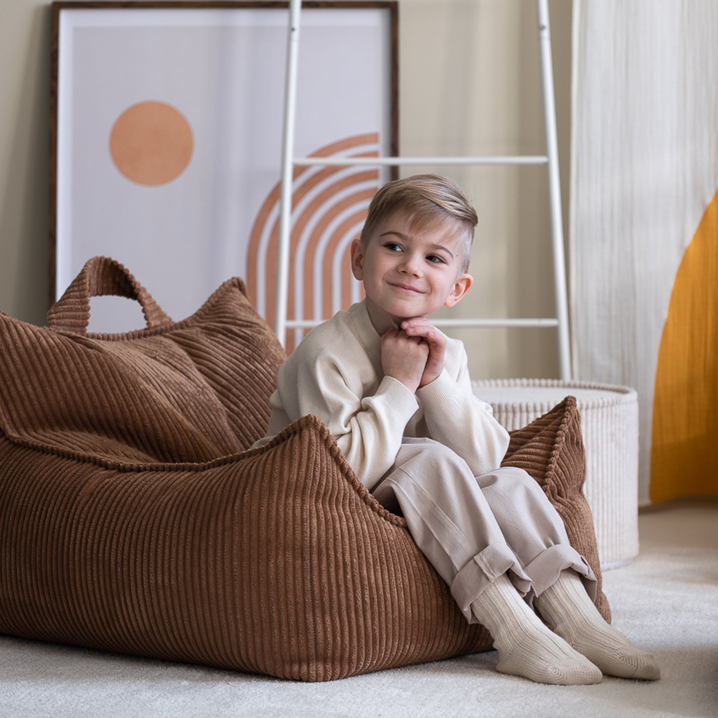 Chaise Toffee Beanbag