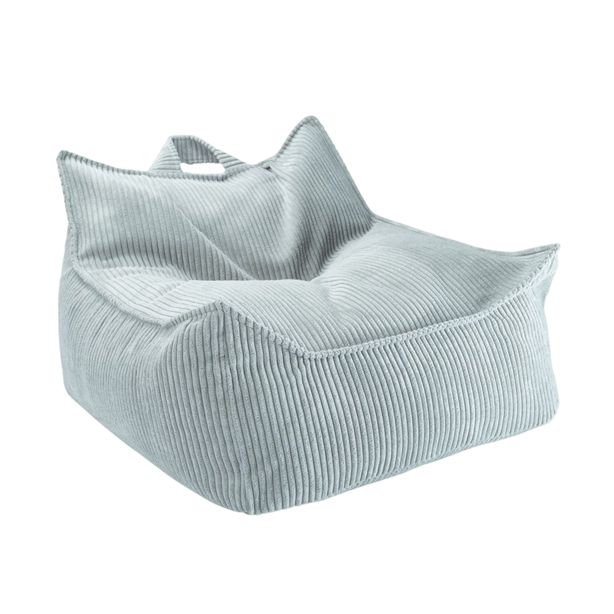 Peppermint Green Chaise et pouf Beanbag Set