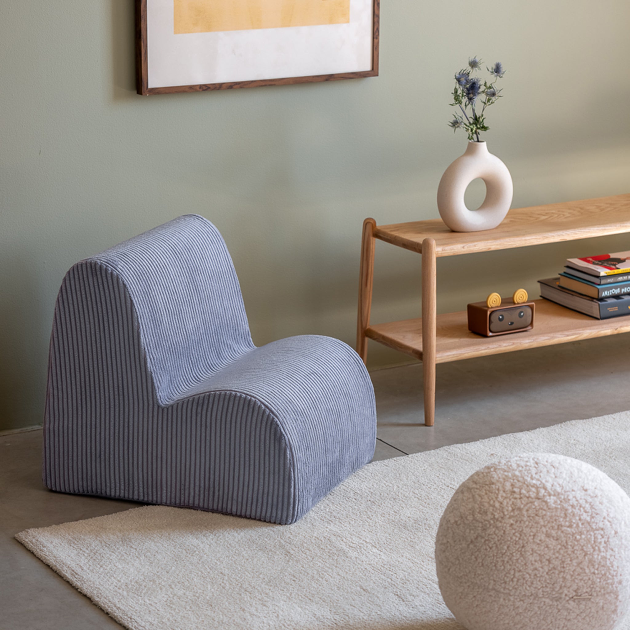 Chaise Blueberry Blue Cloud