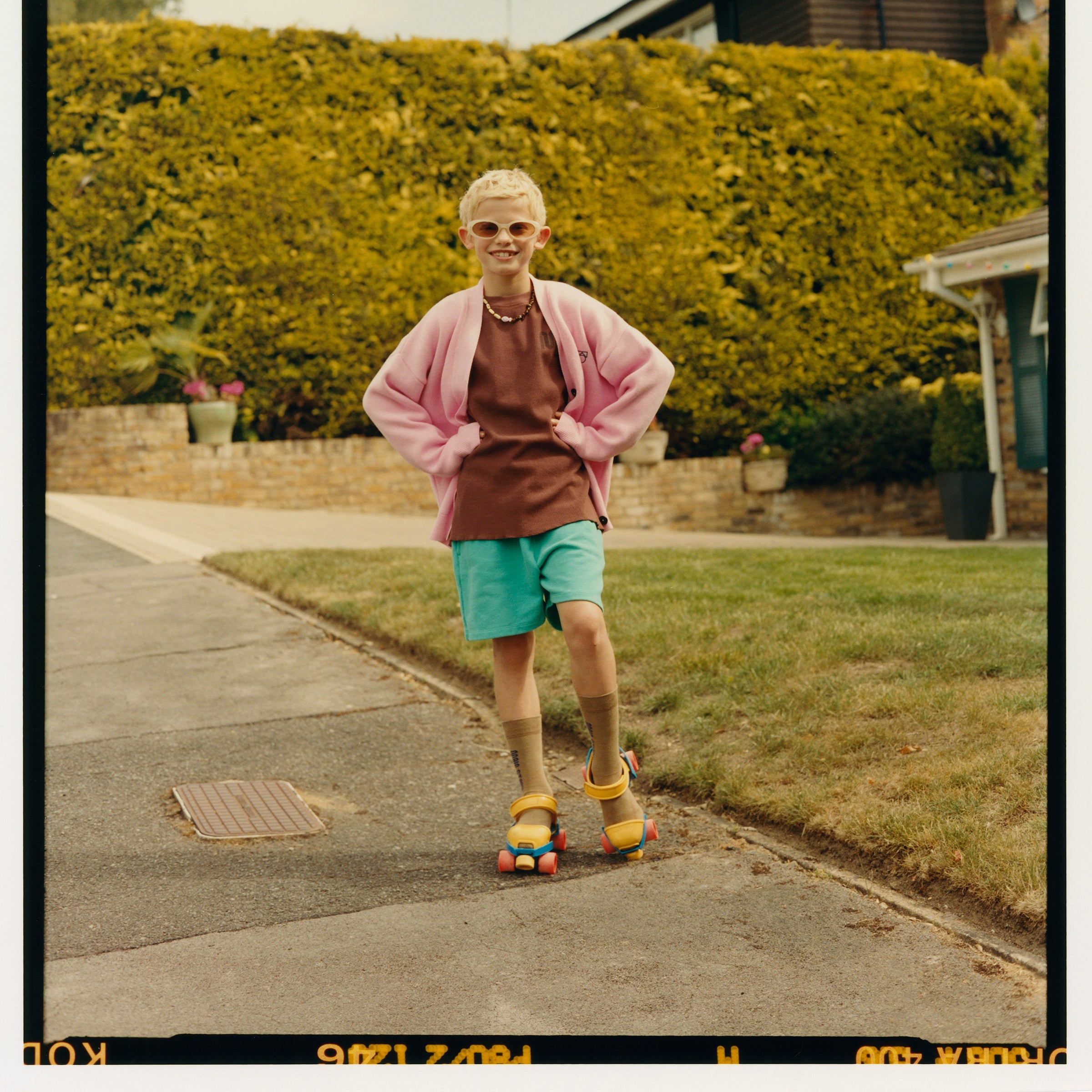 Bottle green fleece shorts