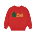 Sweatshirt Reading Lion Red
