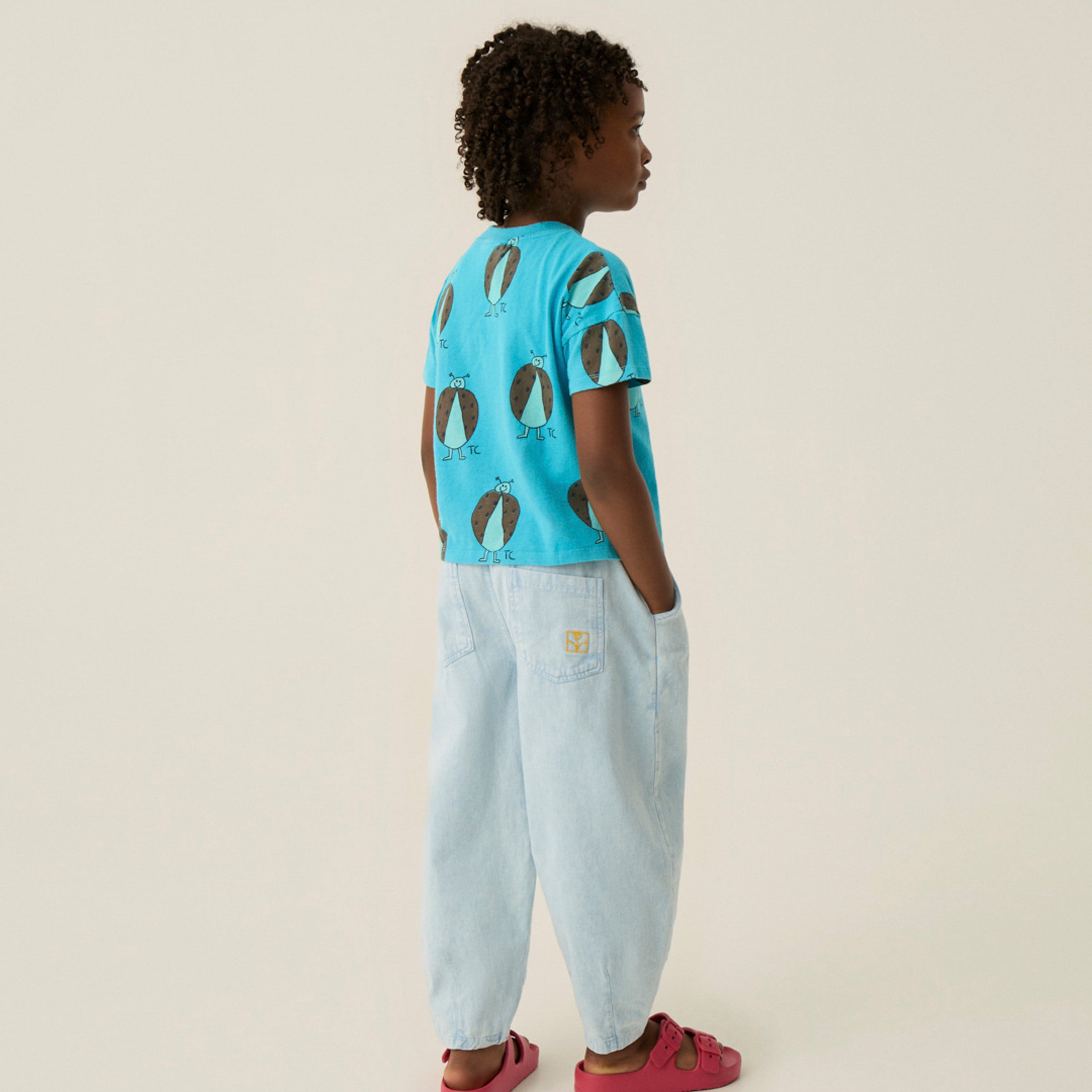 T-Shirt Ladybug Allover Blue