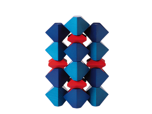 Naef wooden building game Tawa building game blue