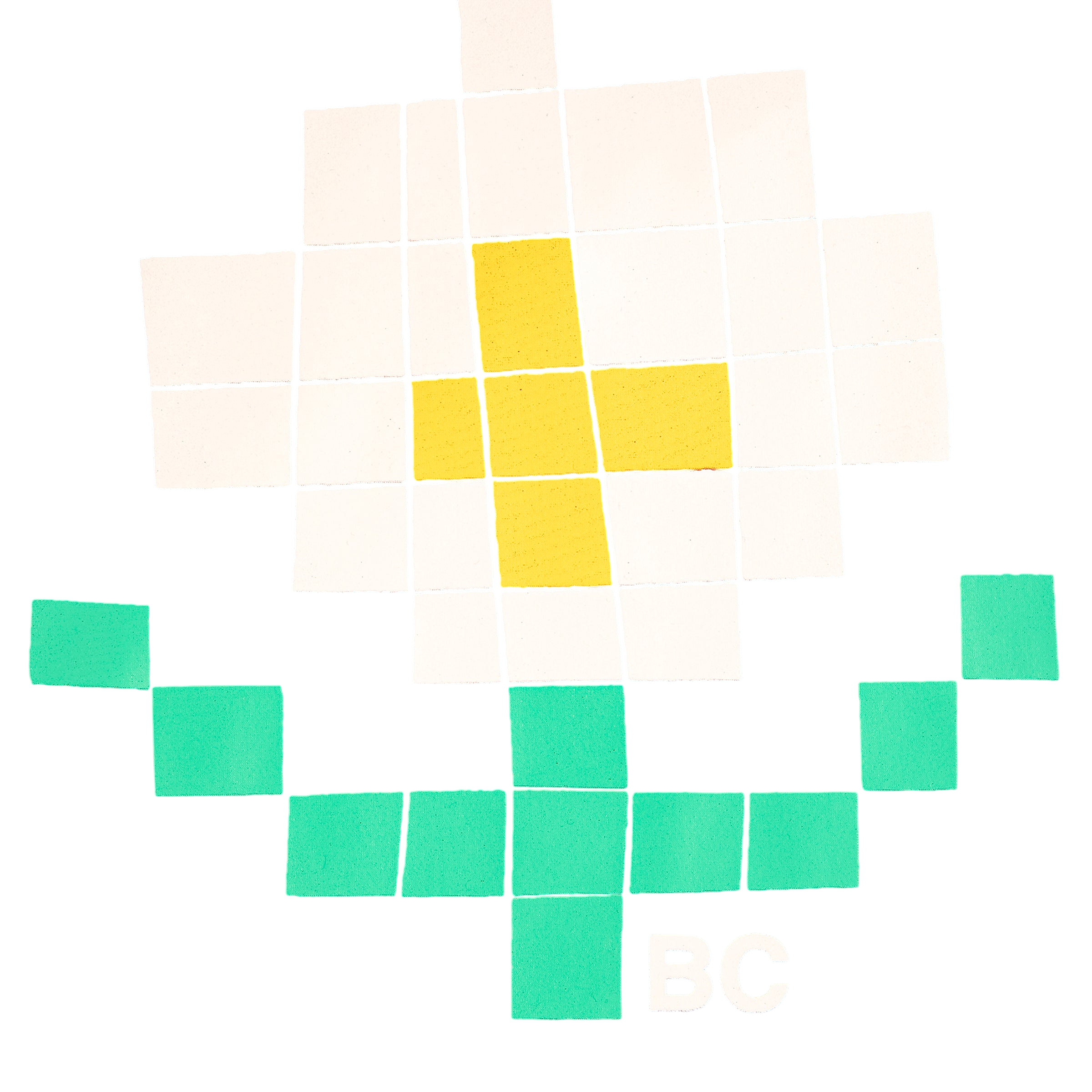 Badeanzug Pixel Daisy Red