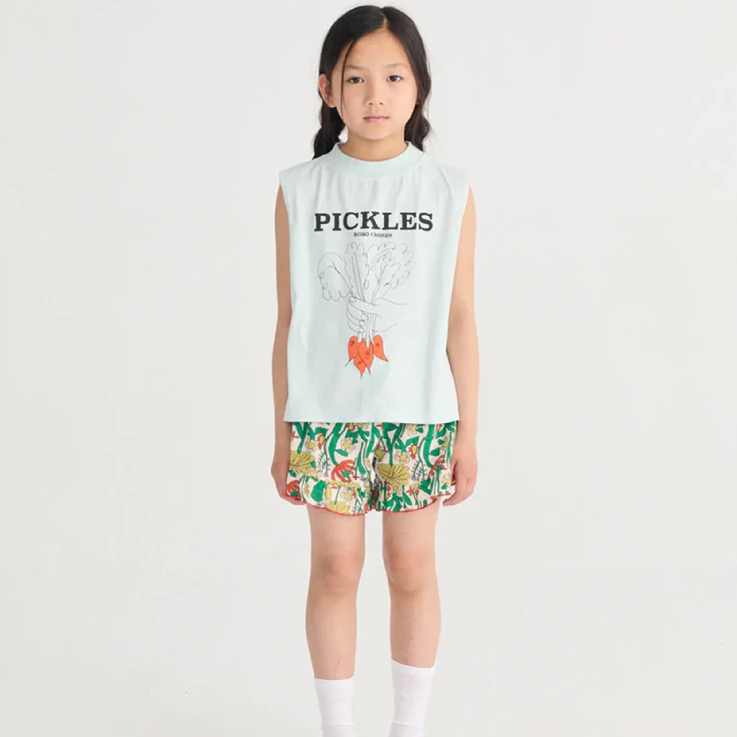T-Shirt Bunch Of Vegetables Light Blue