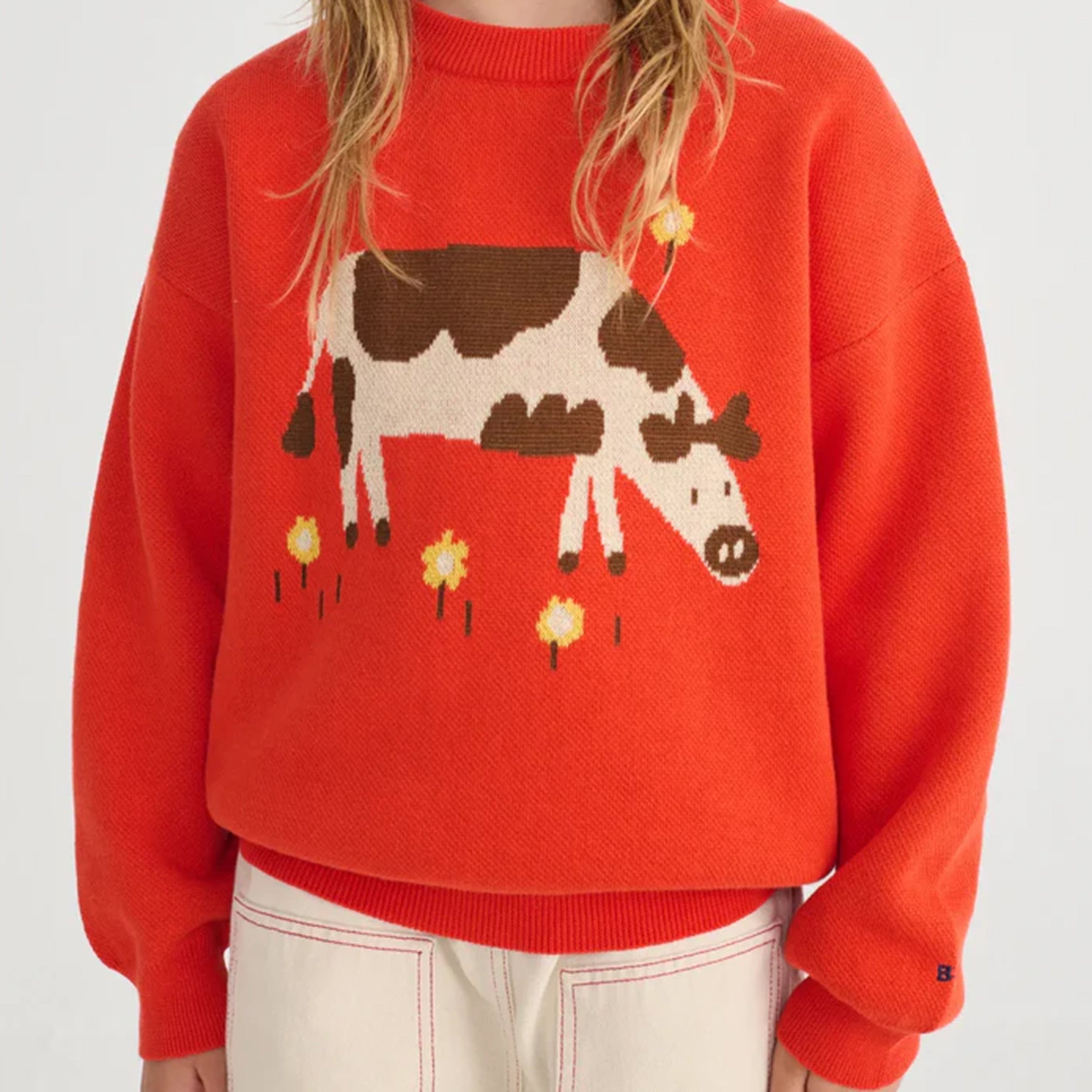 Pull ferme aventure rouge