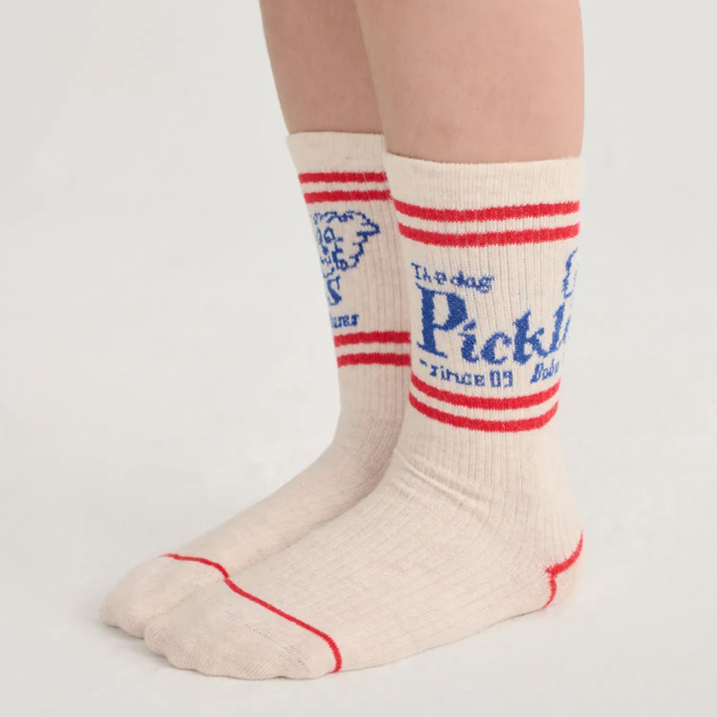 Chaussettes Pickles The Dog blanc cassé