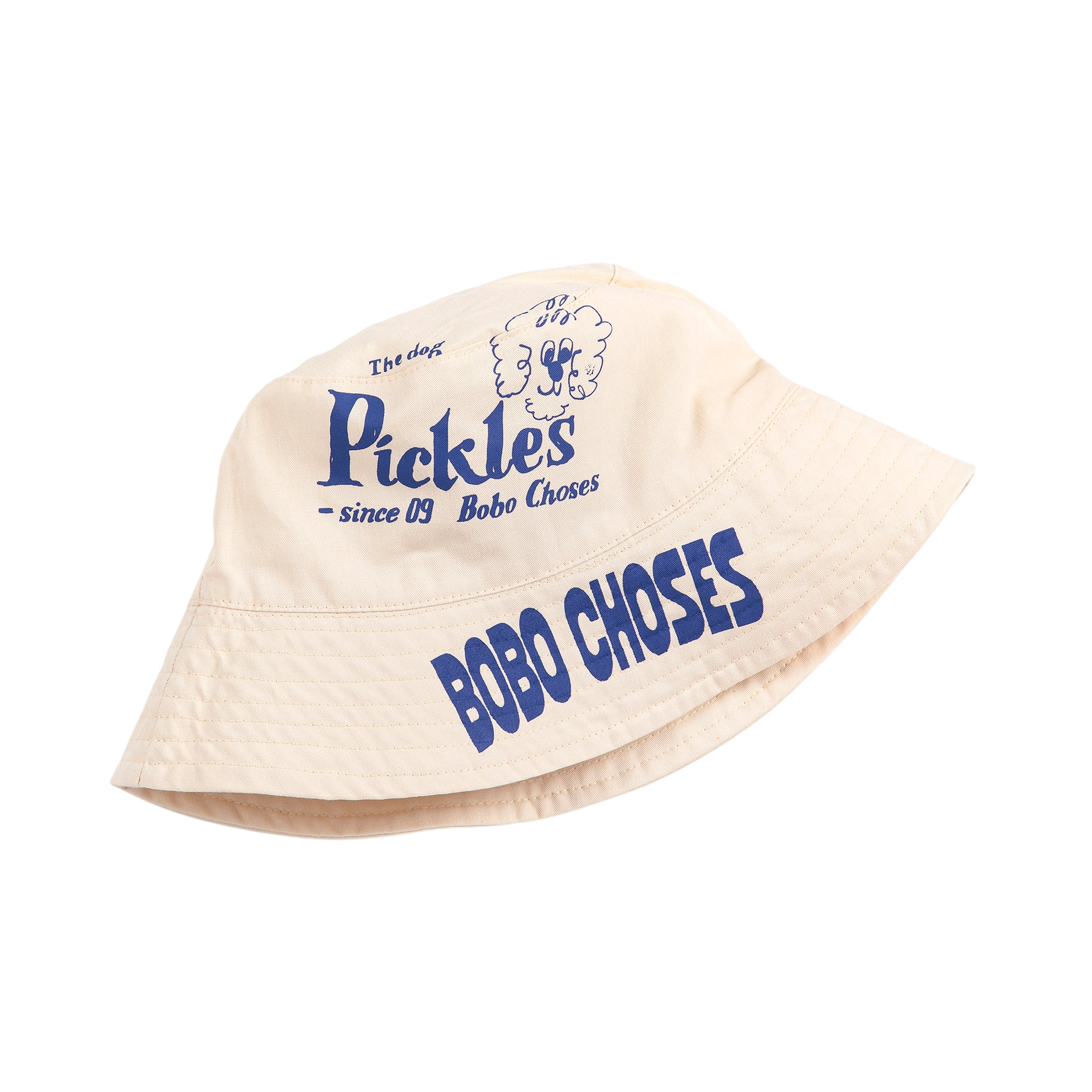 Reversible sun hat Bobo Choses Pickles Offwhite