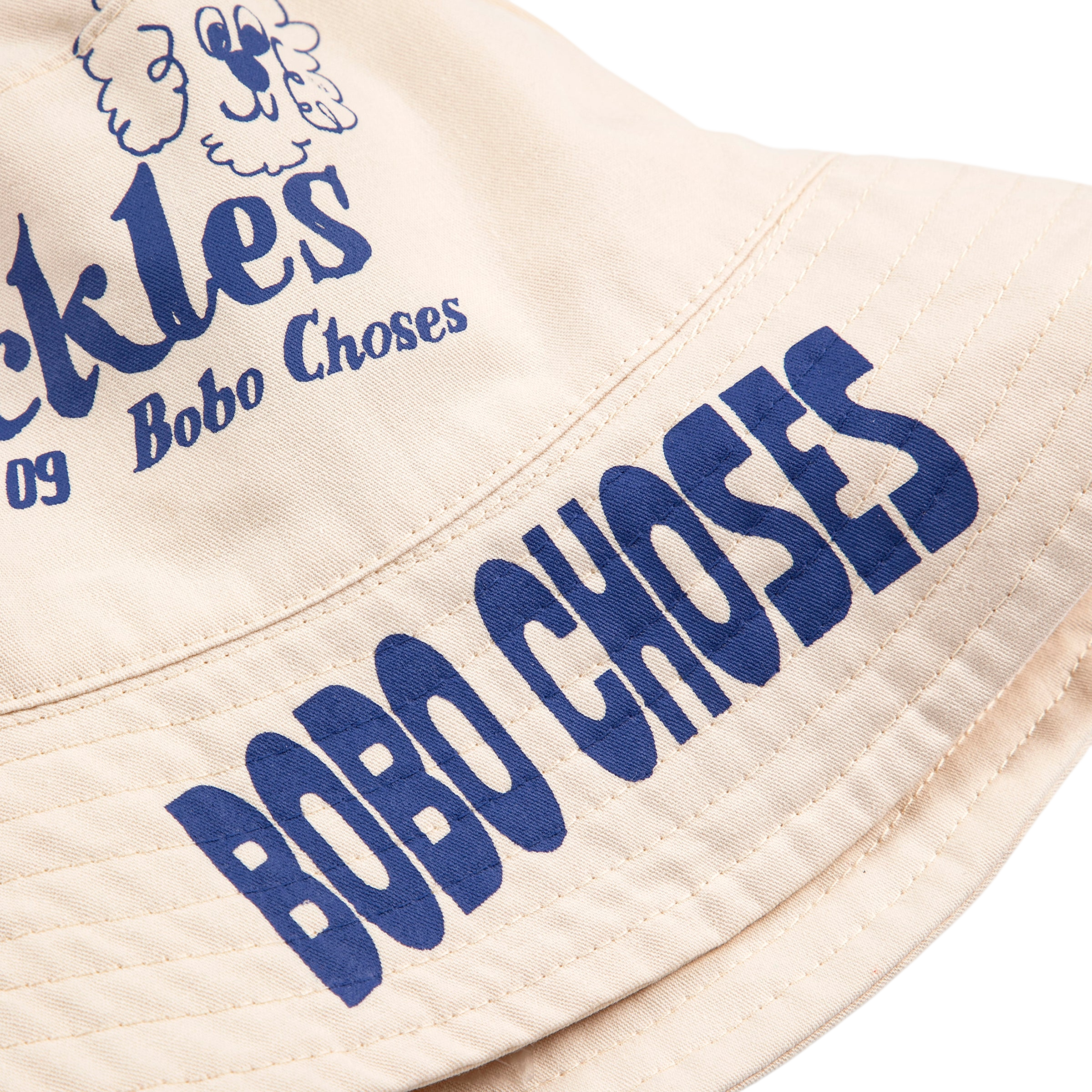 Reversible sun hat Bobo Choses Pickles Offwhite