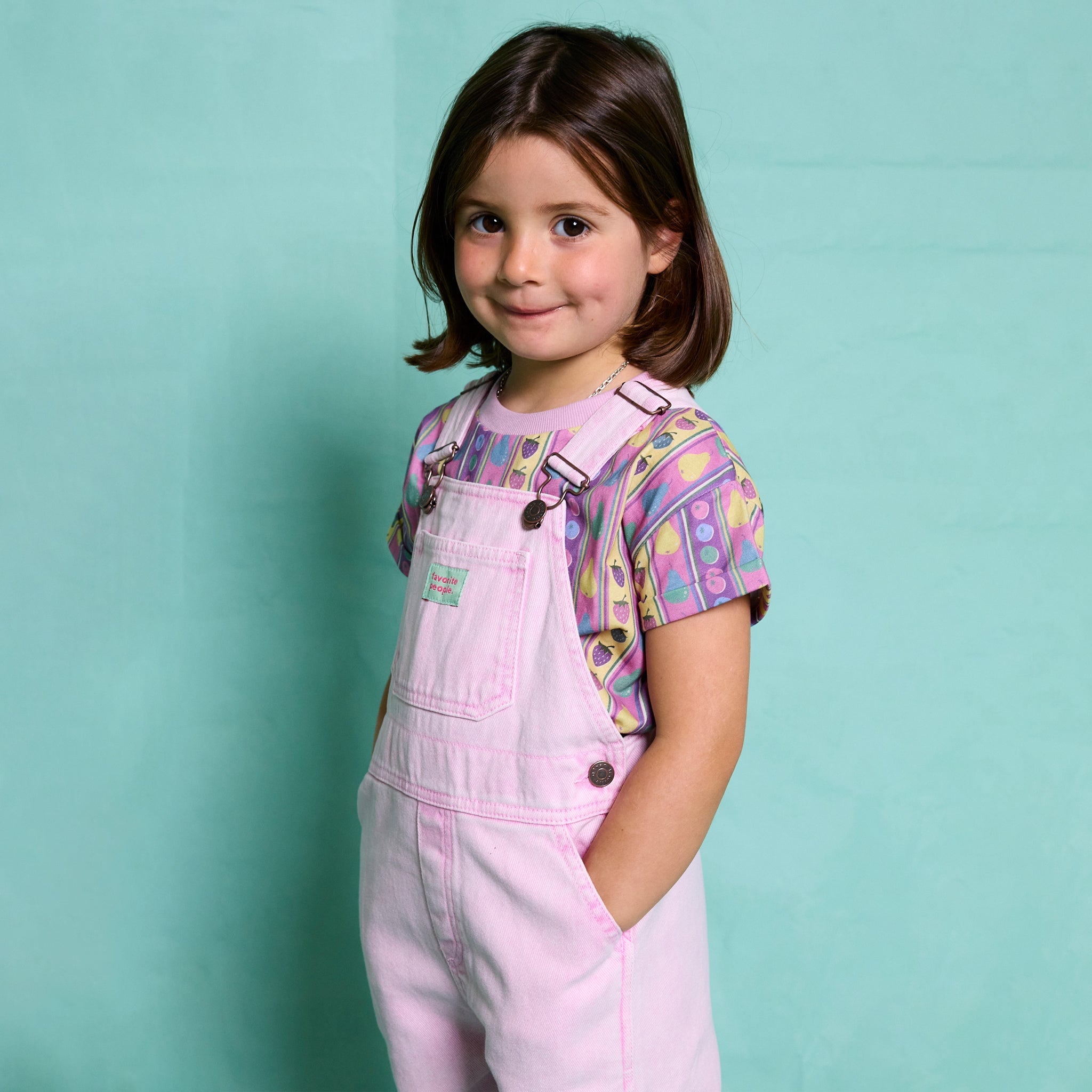 Salopette rose fuchsia