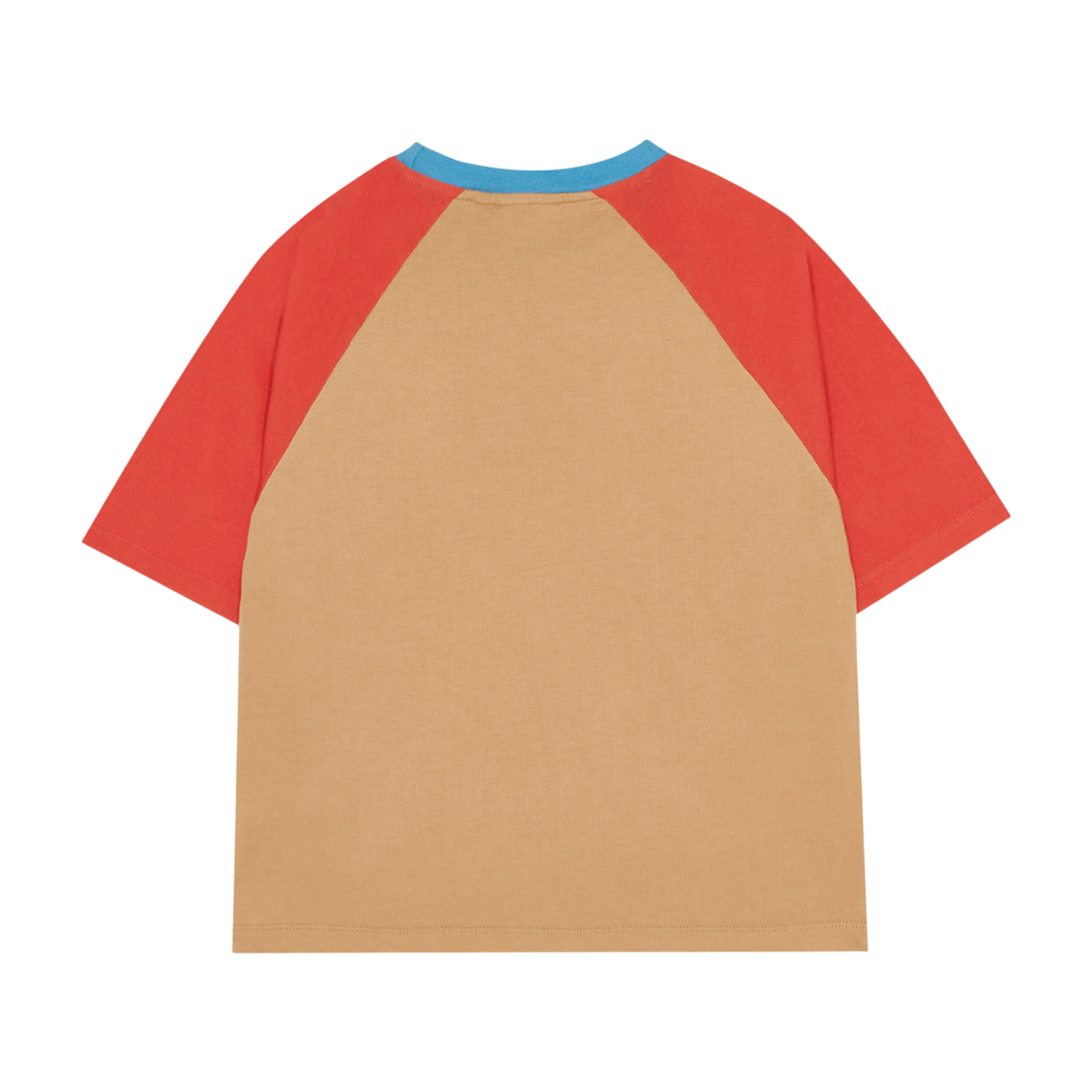 T-shirt Color Block Red Camel