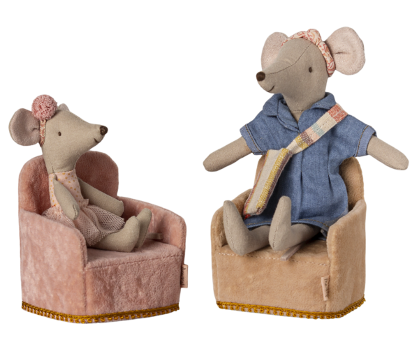 Fauteuil souris Maileg Rose