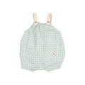 Combinaison bébé vichy aqua