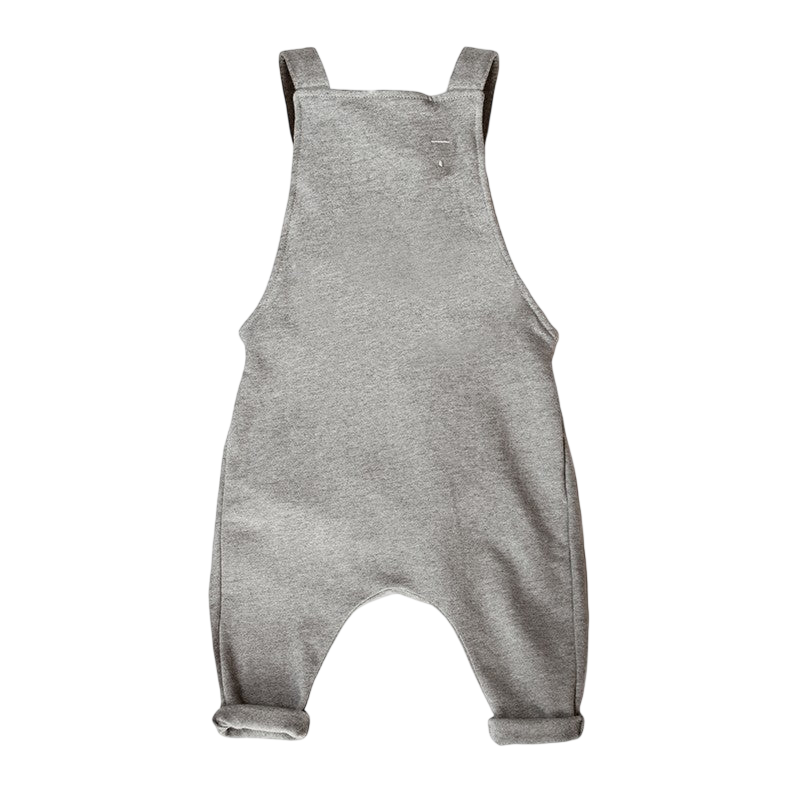 Grey Melange Overalls