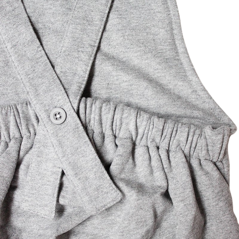 Grey Melange Overalls