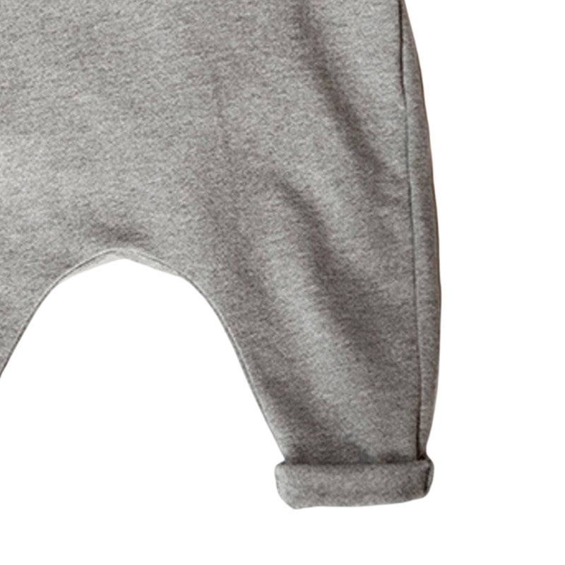 Grey Melange Overalls