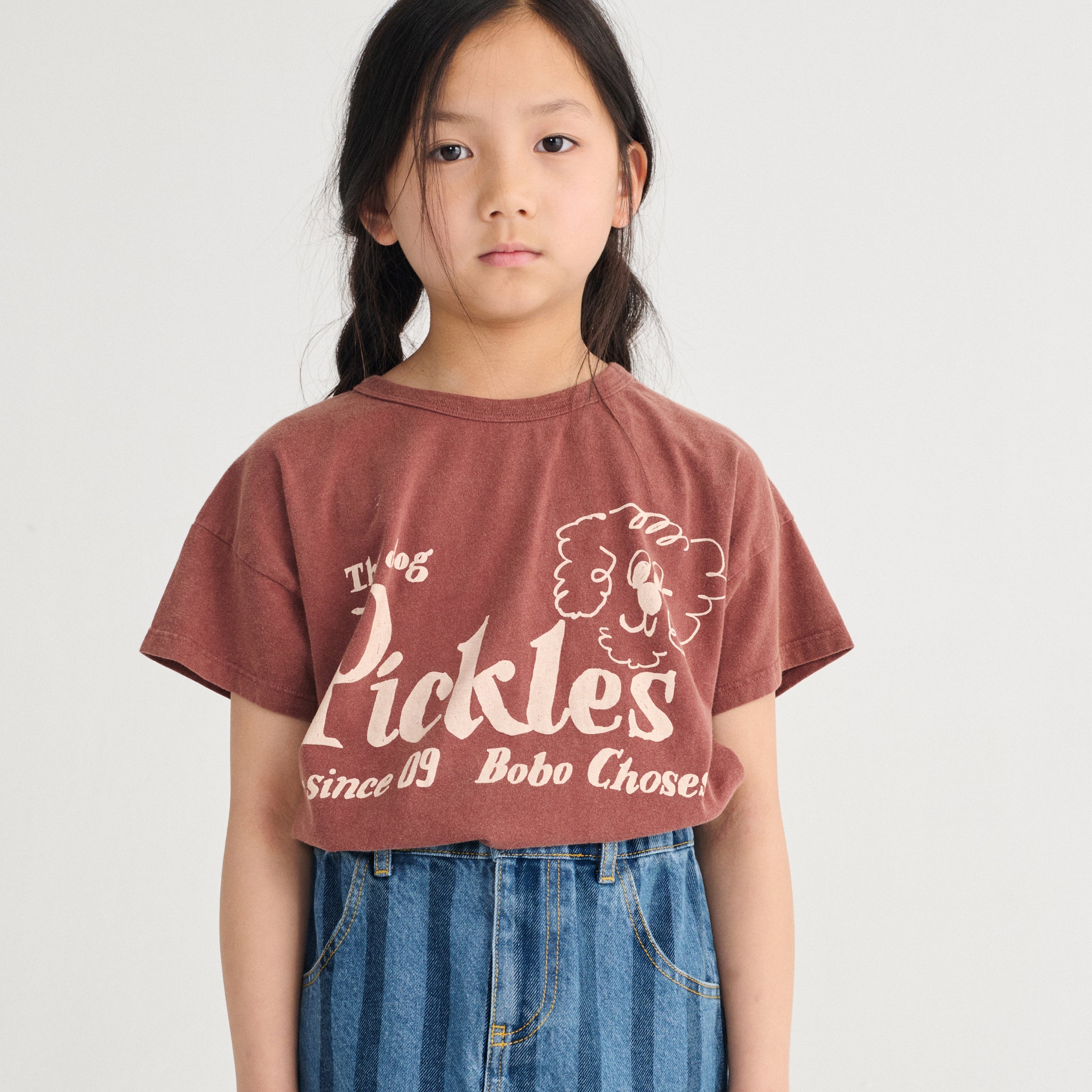 T-shirt Pickles The Dog Brown