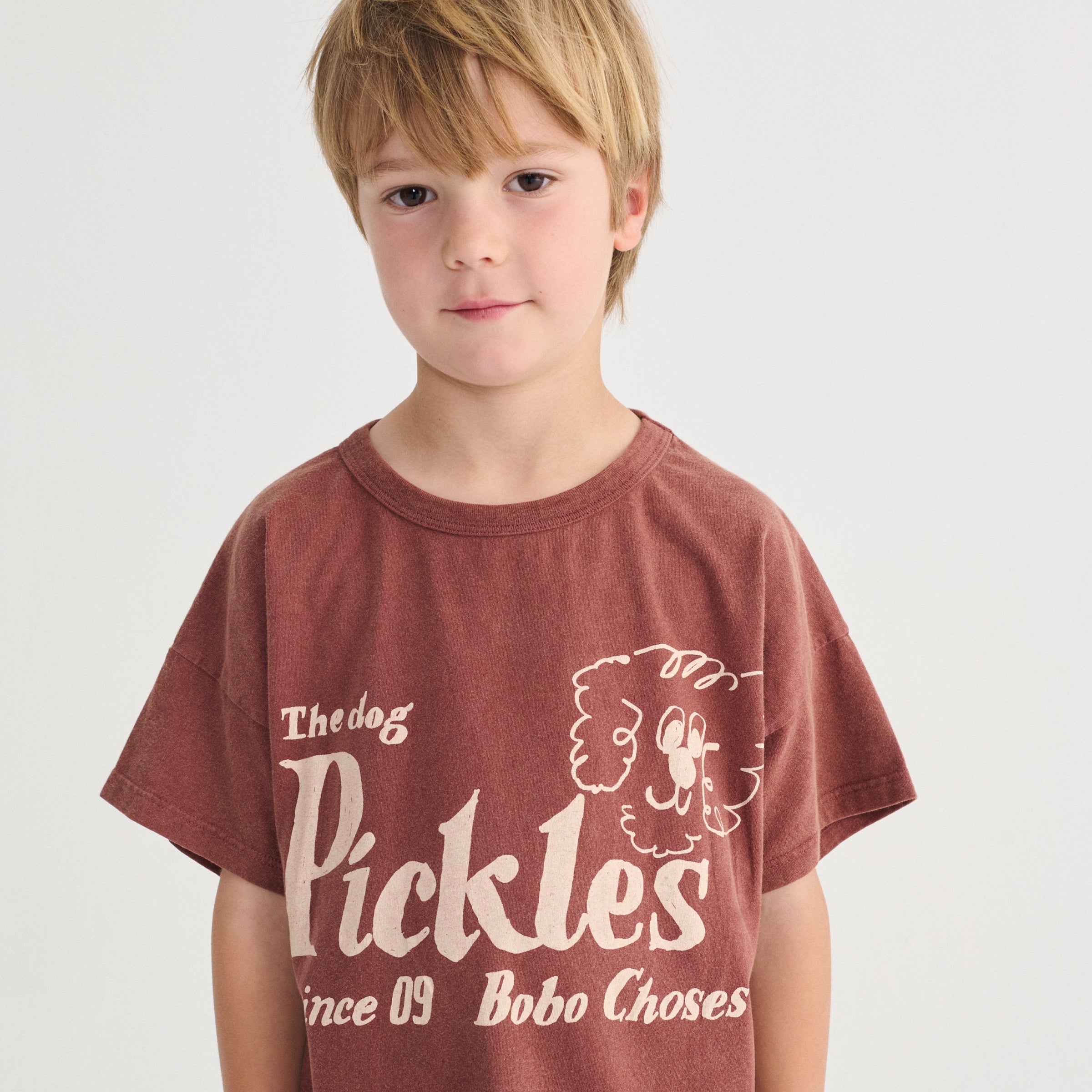T-shirt Pickles The Dog Brown
