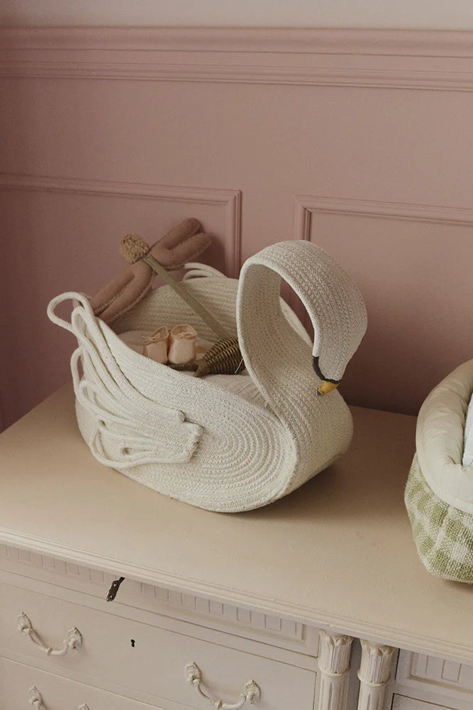 Panier Cygne Ivory