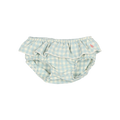 Pantalon bébé vichy aqua