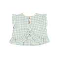 Top bébé vichy aqua