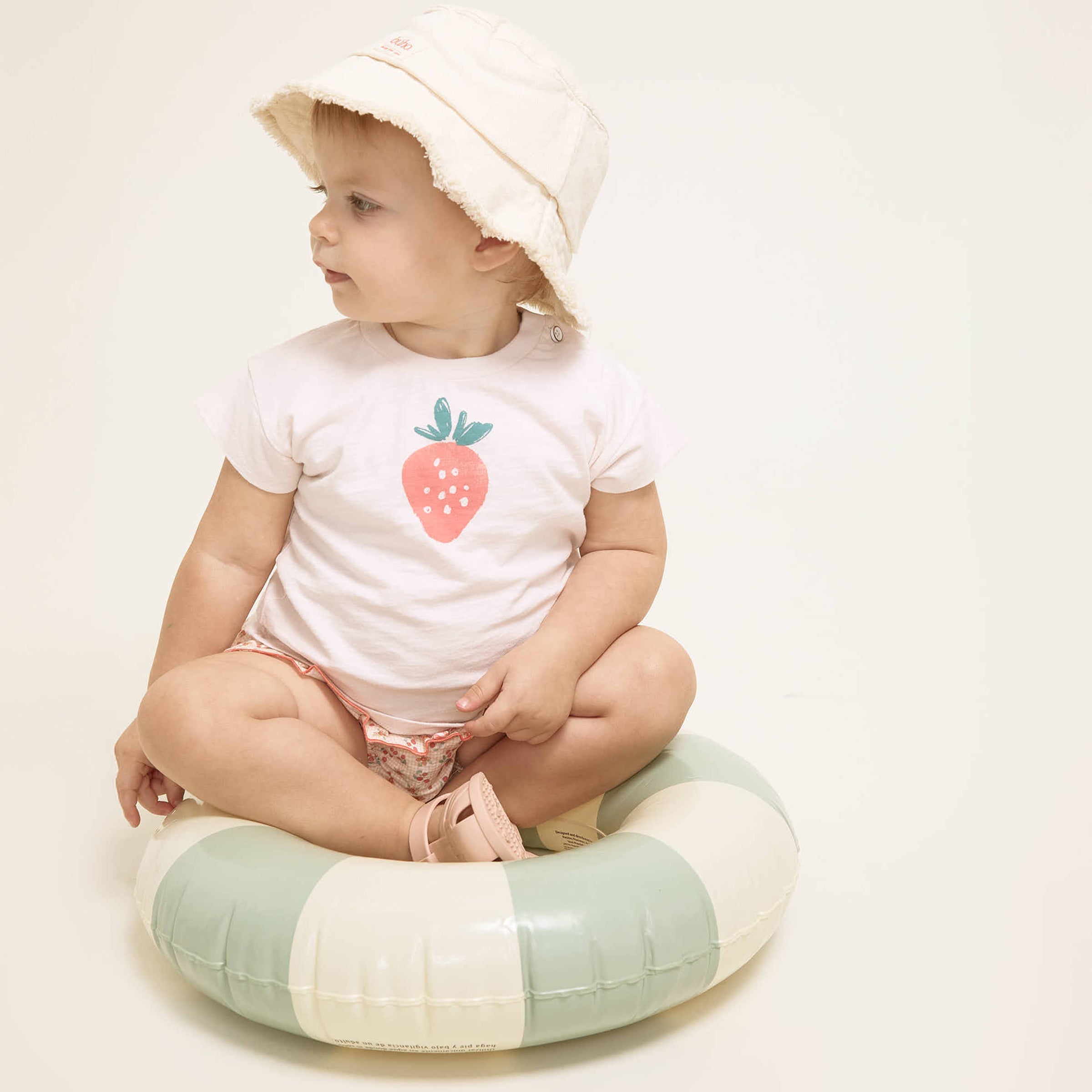 Baby T-Shirts Fresa Cream Pink