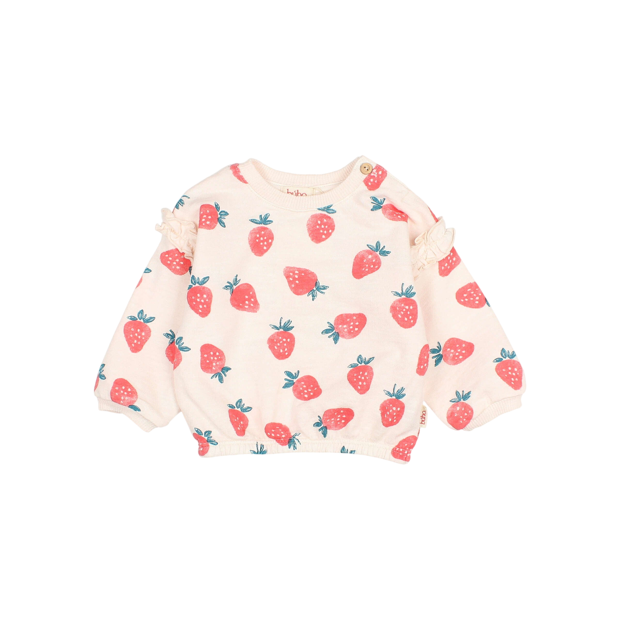Baby Sweatshirt Strawberry Cream Pink