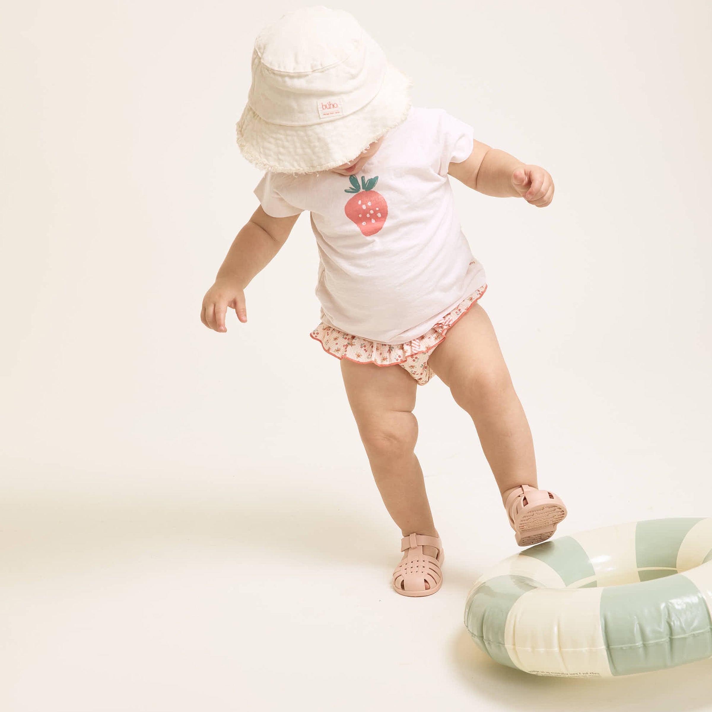 Baby T-Shirts Fresa Cream Pink