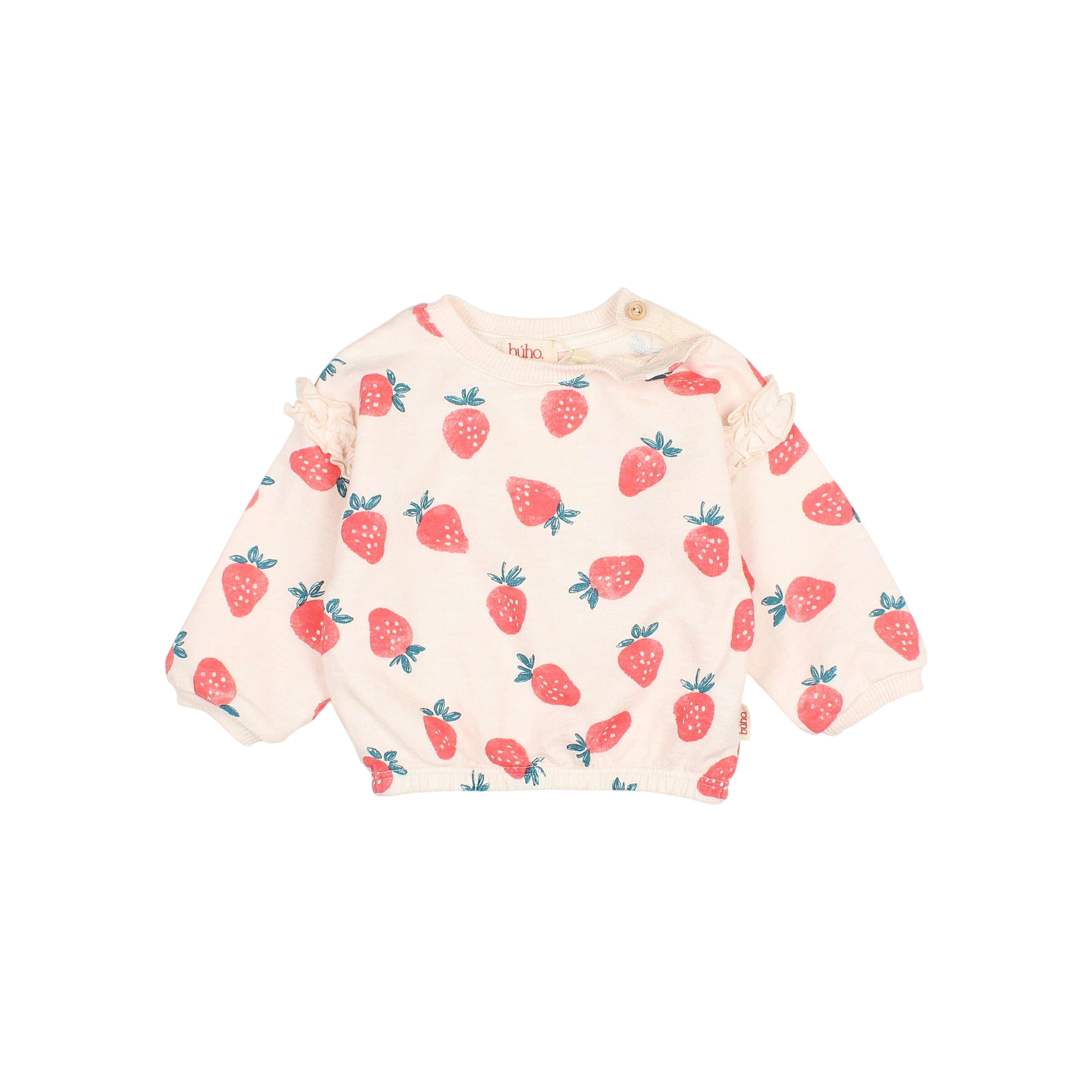 Baby Sweatshirt Strawberry Cream Pink