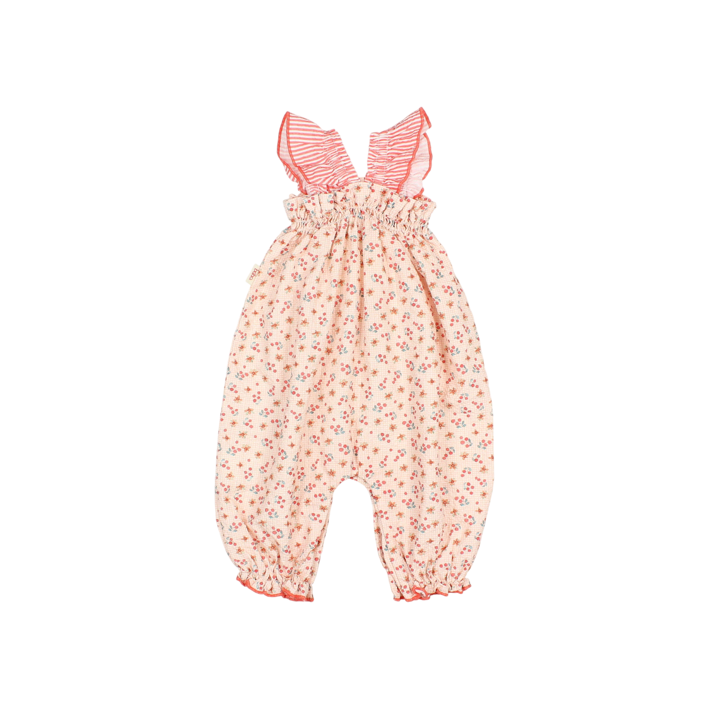Baby Overall Picnic Coral