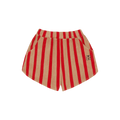 Shorts Red Stripes Camel