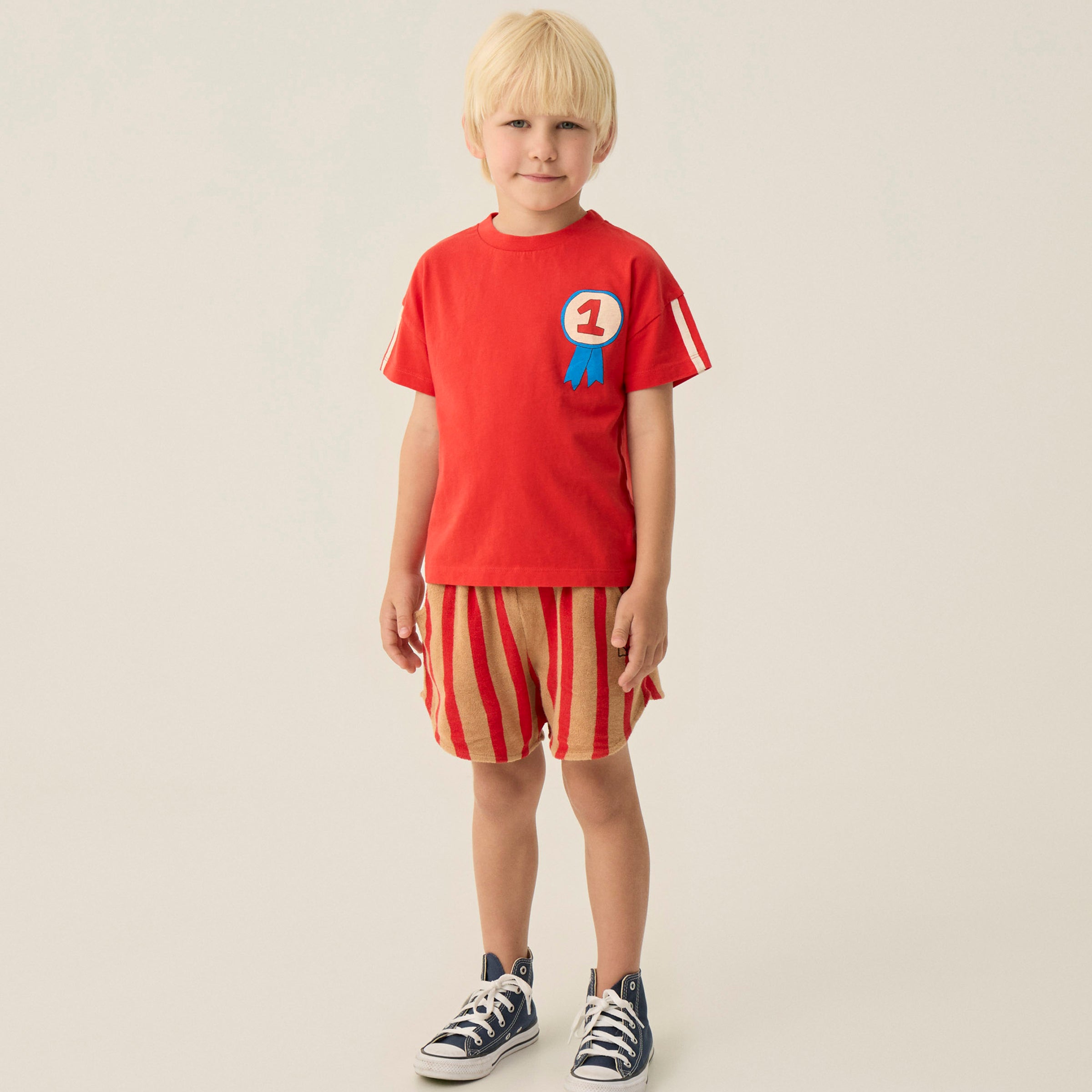 Short Red Stripes Camel