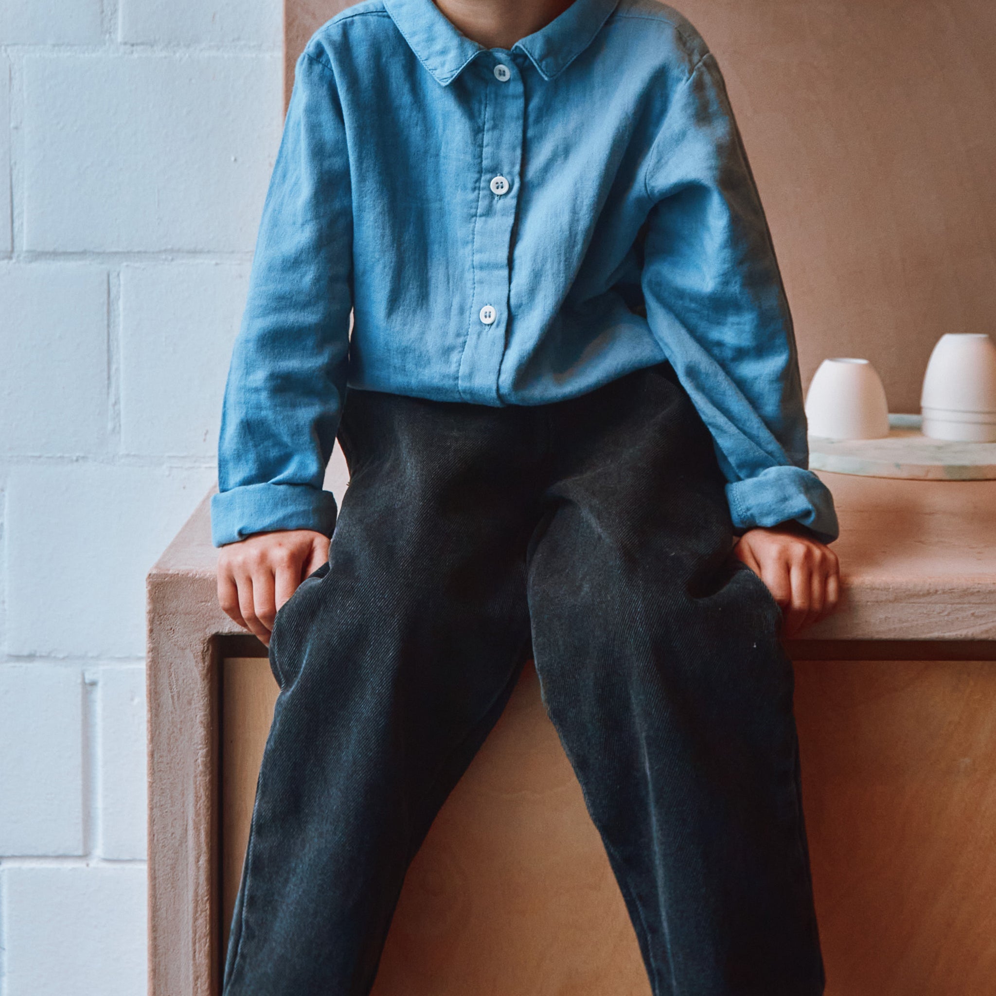 Hemd Belladone Faded Denim