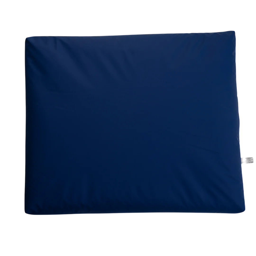 Wickeltischauflage mit Hirsespreu blau