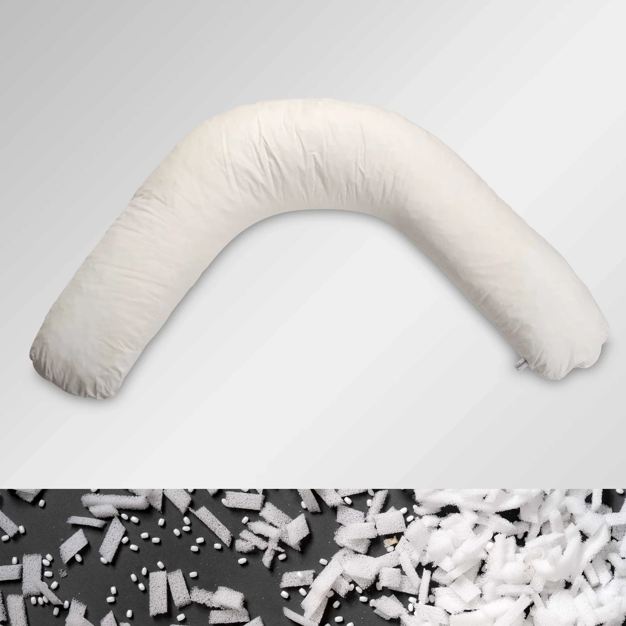 Coussin d'allaitement, rempli de perles EPP/bâtonnets de mousse