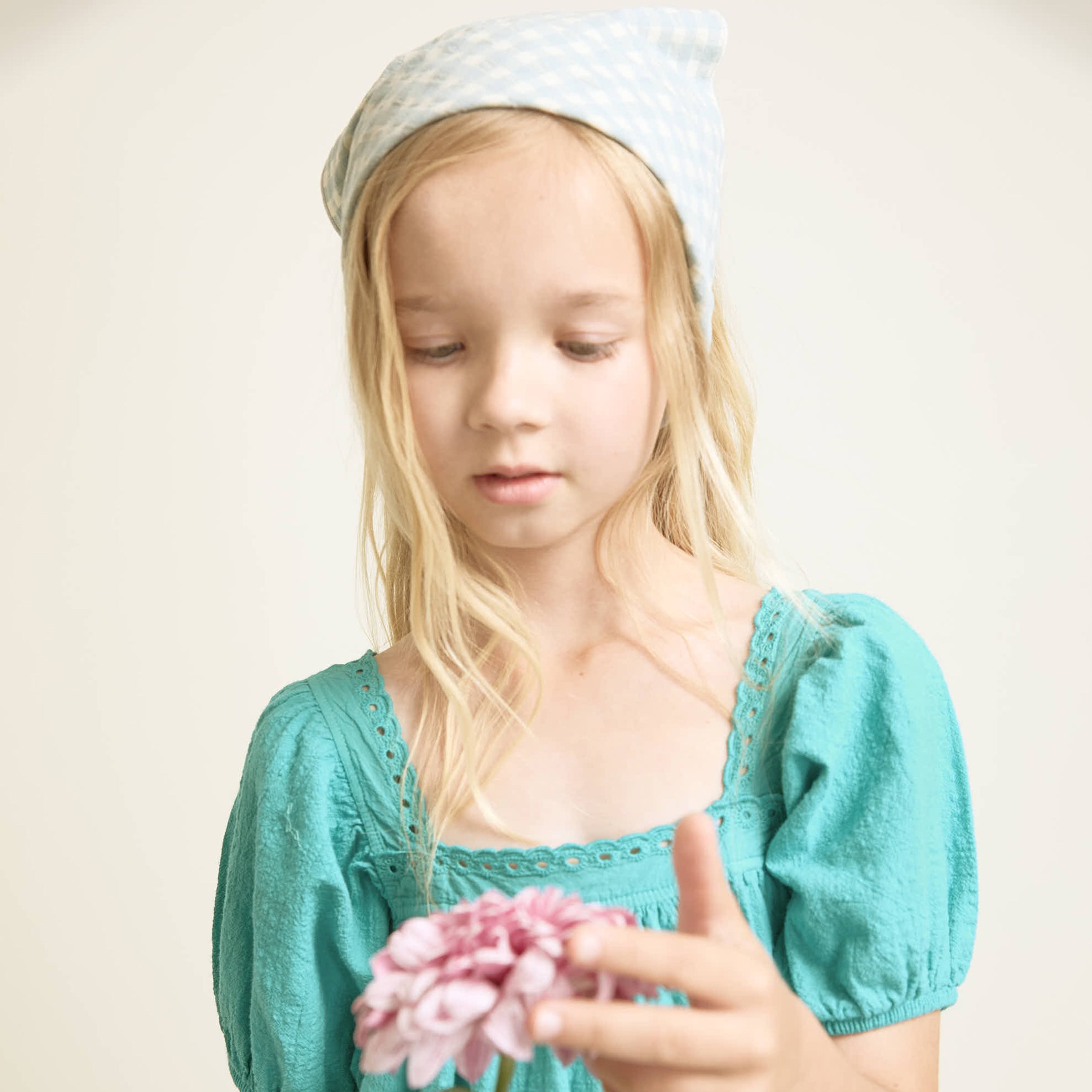 Bandana Gingham Aqua