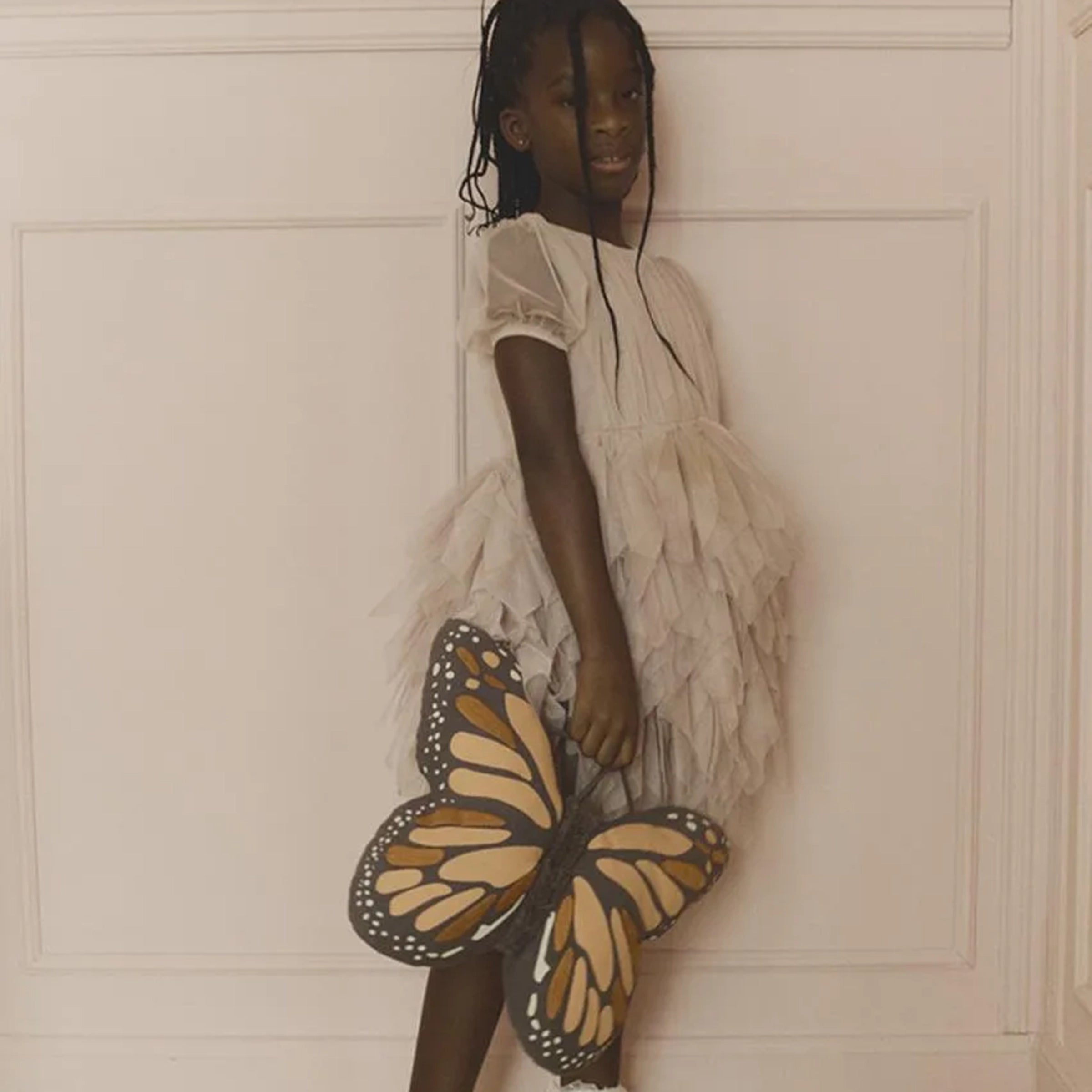 Coussin Papillon Terracotta