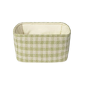 Corbeille en tissu Vichy Matcha