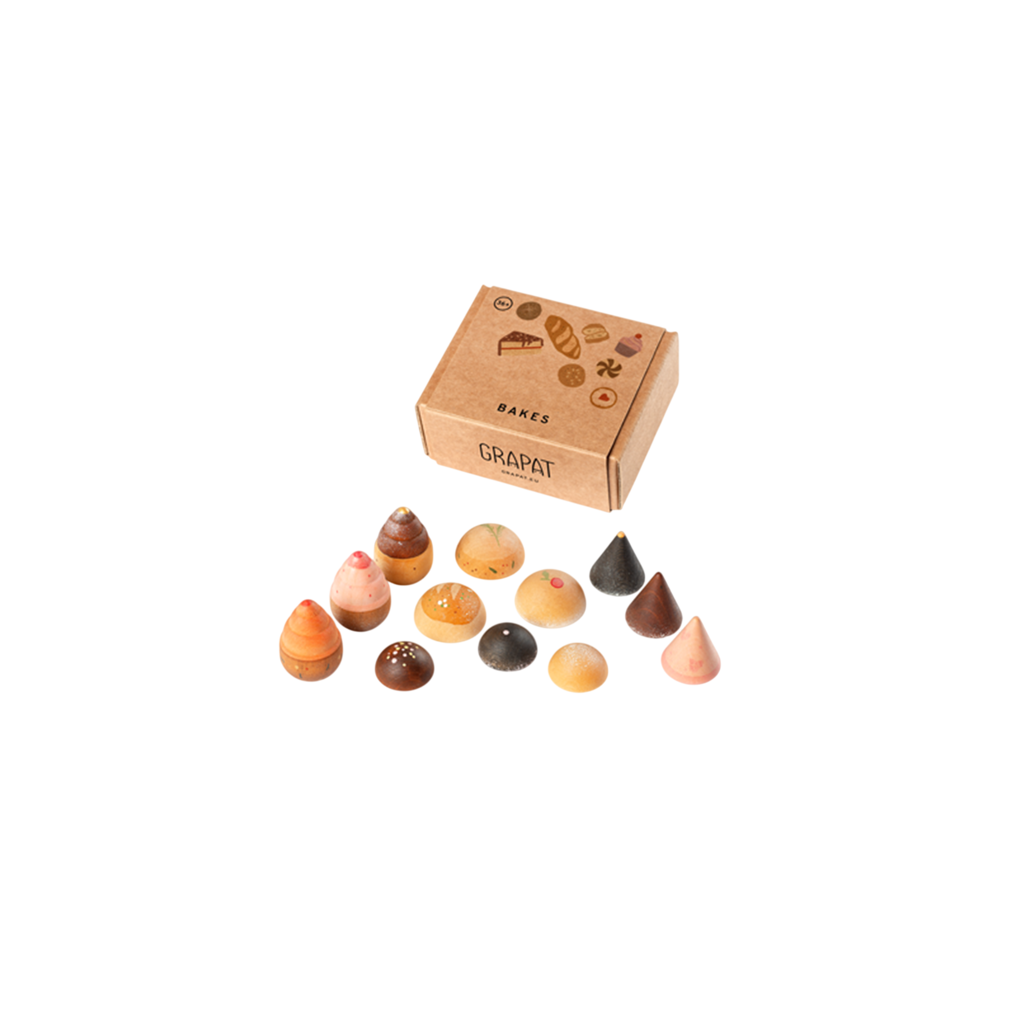 Holzfiguren Gebäck Grapat